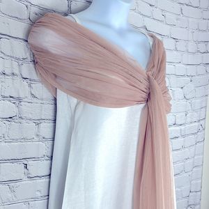 Yang Li Roxa slip dress S/Su 2015 made in Italy tulle blush white